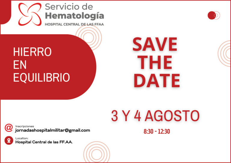save the date jornadas hospital militar hierro en equiibrio